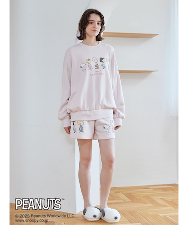【PEANUTS】【ONLINE限定カラーあり】裏毛ショートパンツ