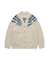 【HOMME】パウダーラインロゴジャガードカーディガン