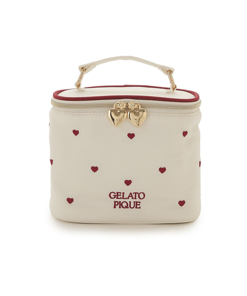pium♥ハートドットチュールバニティ ピンク ハンドバッグ – pium