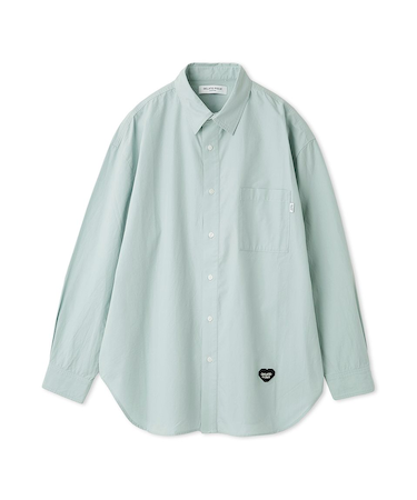 【HOMME】ハートワッペンレギュラーカラーシャツ
