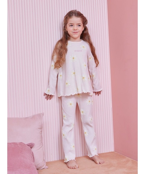 新品未開封 ジェラートピケ ぬいぐるみ柄 ロングパンツ KIDS】ぬいぐるみ柄ロングパンツ（ルームウェア/パジャマ
