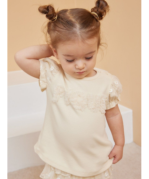 【BABY】デイジーチュールTシャツ