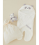 【ラッピング済み】【BABY】パウダーアニマルおくるみ＆ぬいぐるみSET