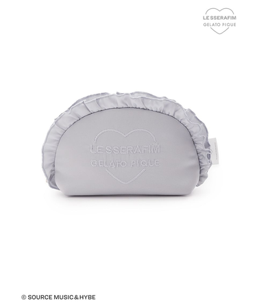 【LE SSERAFIM】サテンフリルポーチ