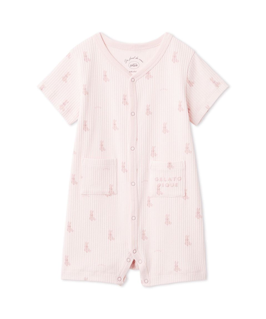 【BABY】ぬいぐるみ柄ロンパース