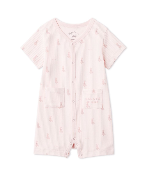 【BABY】ぬいぐるみ柄ロンパース