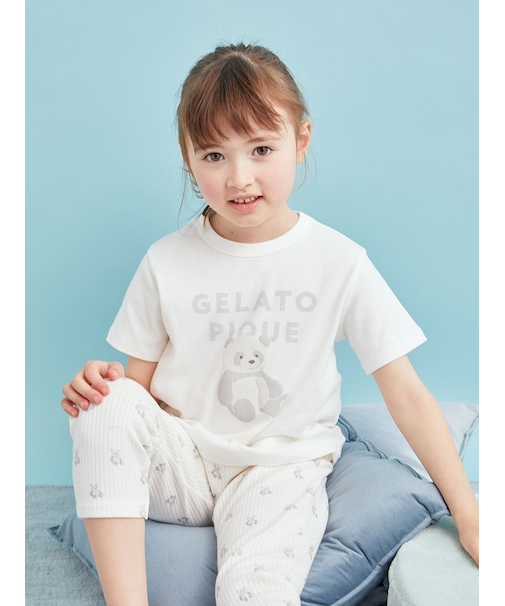 【KIDS】ぬいぐるみワンポイントTシャツ