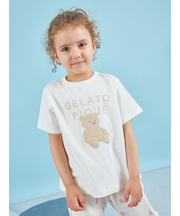 【KIDS】ぬいぐるみワンポイントTシャツ