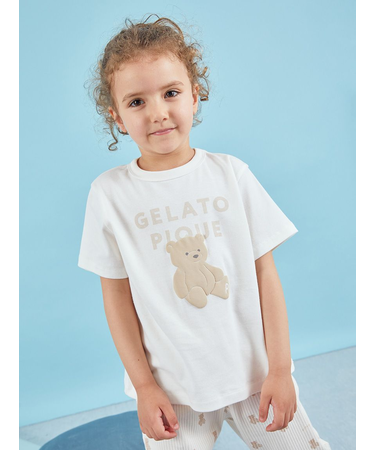 【KIDS】ぬいぐるみワンポイントTシャツ