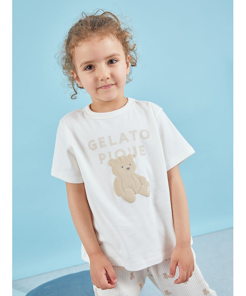 【KIDS】ぬいぐるみワンポイントTシャツ