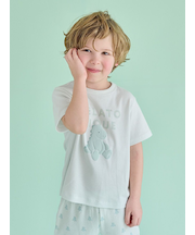 【KIDS】ぬいぐるみワンポイントTシャツ