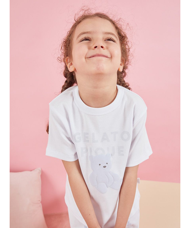 【KIDS】ぬいぐるみワンポイントTシャツ