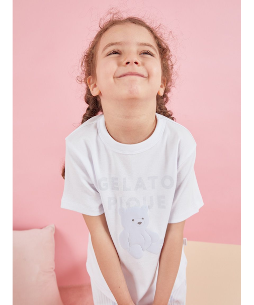 【KIDS】ぬいぐるみワンポイントTシャツ