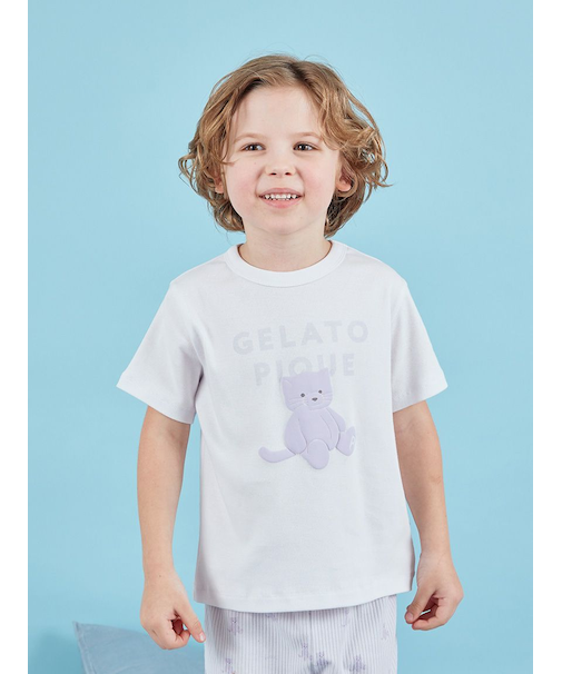 【KIDS】ぬいぐるみワンポイントTシャツ