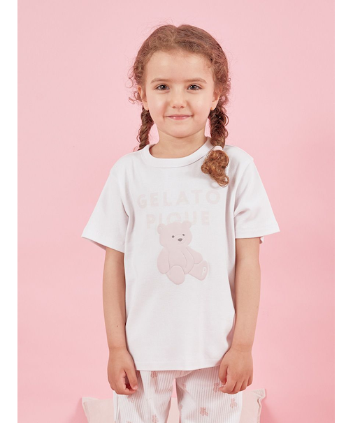 【KIDS】ぬいぐるみワンポイントTシャツ