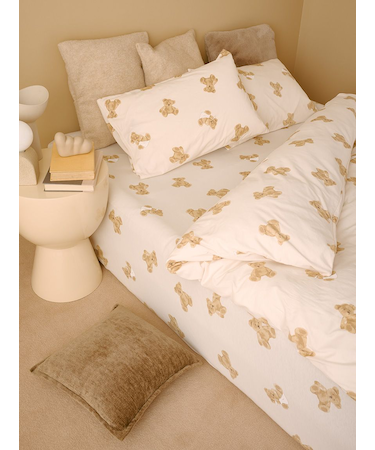 【Sleep】ベア柄3点セット（シングル）