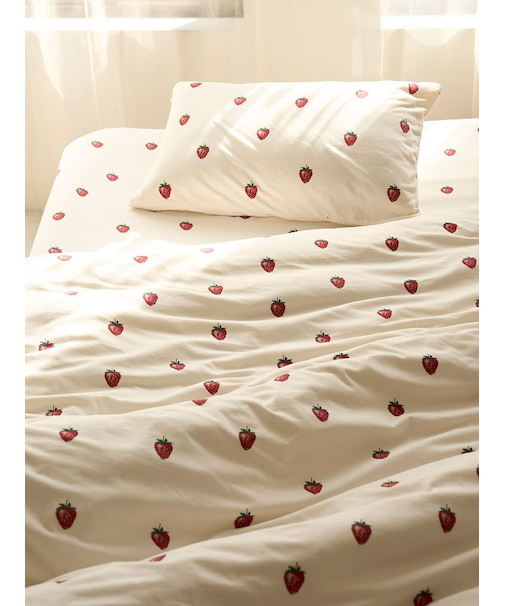 【Sleep】ストロベリー柄3点セット(シングル)