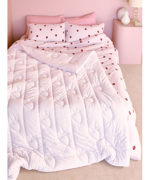 【Sleep】ストロベリー柄 キルトケット