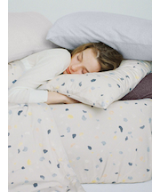【Sleep】テラゾー柄 抗菌加工接触冷感ボックスシーツ（シングル）