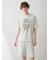 【HOMME】【接触冷感】フローズンレーヨンロゴプリントTシャツ&ハーフパンツセット