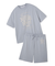 【HOMME】【接触冷感】フローズンレーヨンロゴプリントTシャツ&ハーフパンツセット