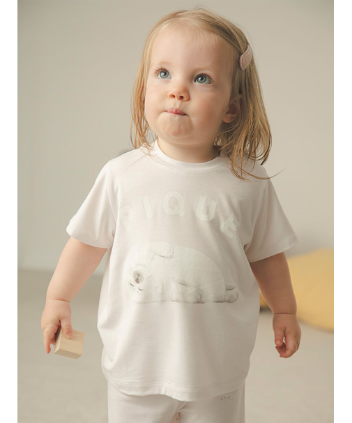 【BABY】【接触冷感】あざらしワンポイントTシャツ