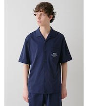【HOMME】【接触冷感】スーピマコットンロゴシャツ
