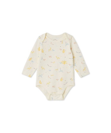 【BABY】長袖ボディスーツ