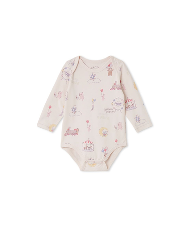 【BABY】長袖ボディスーツ