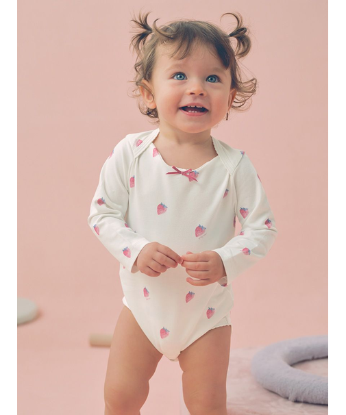【BABY】長袖ボディスーツ