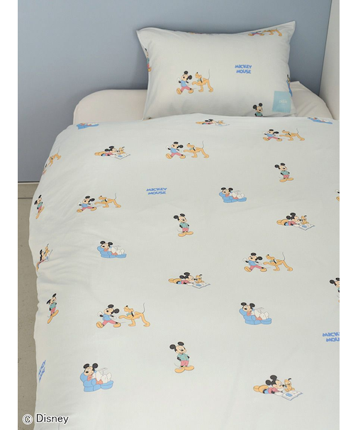 【Sleep】Mickey&Minnie / プリント2点セット（シングル）