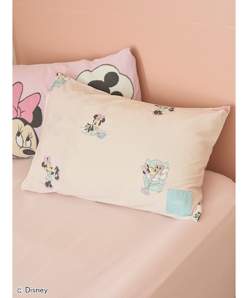 【ピンク】ジェラートピケ Minnie ミニーちゃん ジャガードピローケース gelato pique ジェラートピケ Sleep Mickey&Minnie ジャガード