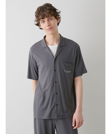 【HOMME】【接触冷感】COOLレーヨンシャツ