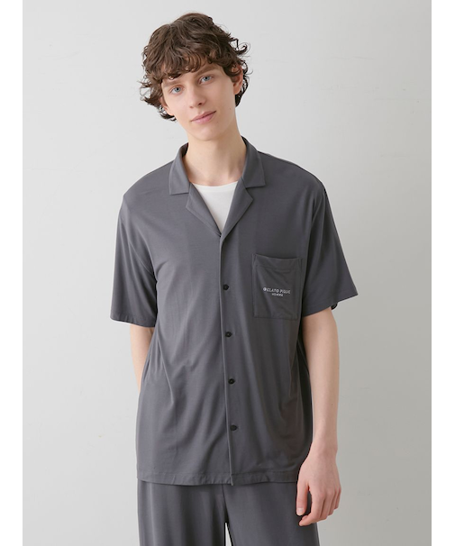 【HOMME】【接触冷感】COOLレーヨンシャツ