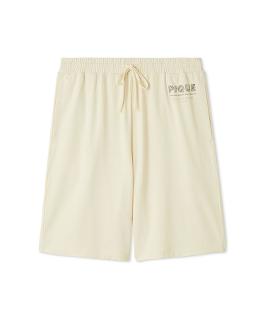 【HOMME】【接触冷感】ファンクションピケロゴハーフパンツ