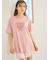 【接触冷感】ロゴTシャツ&リブショートパンツセット