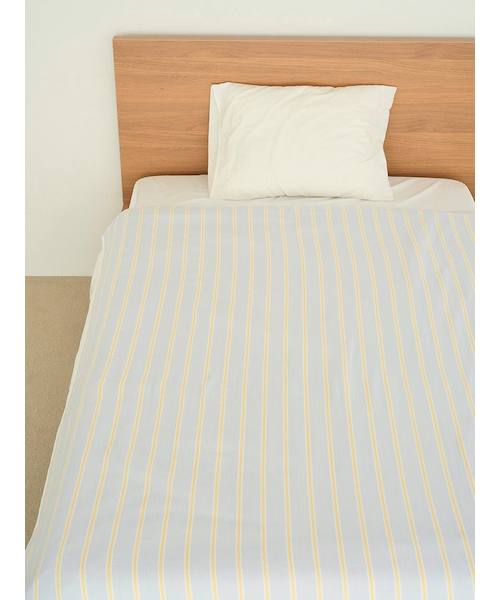 Sleep】先染めストライプ ガーゼパイルケット｜ジェラートピケの