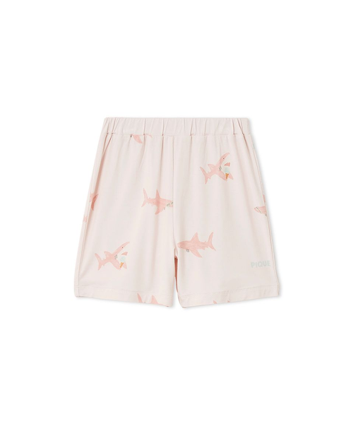 接触冷感 ジェラートピケ チェリー柄シャツ＆ショートパンツ ピンク 接触冷感 ジェラートピケ チェリー柄シャツ＆ショートパンツ ピンク