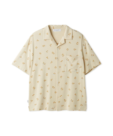 【HOMME】レオパード総柄シャツ