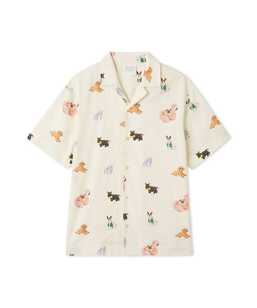 UNISEX】SUMMER DOG総柄シャツ｜ジェラートピケの通販｜&mall