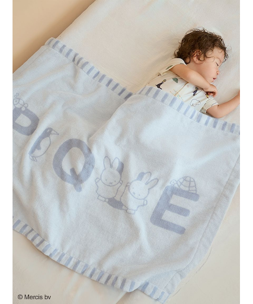【Dick Bruna】【BABY】ワンポイントロゴジャガードタオルケット