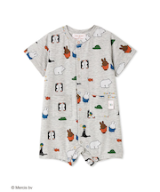 【Dick Bruna】【BABY】【接触冷感】総柄ロンパース