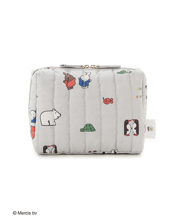 【Dick Bruna】キルティング総柄ポーチ