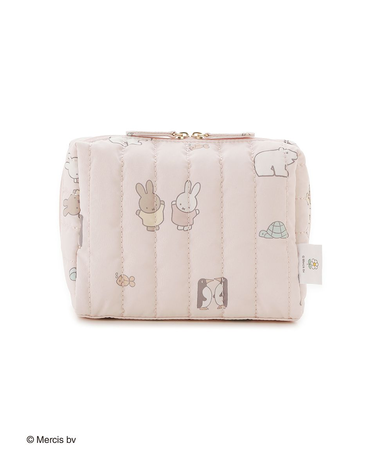 【Dick Bruna】キルティング総柄ポーチ