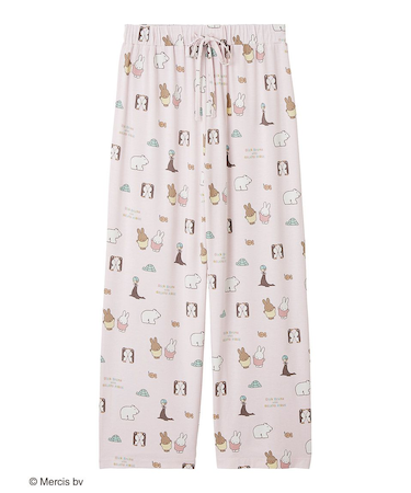 【Dick Bruna】【接触冷感】総柄ロングパンツ