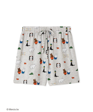 【Dick Bruna】【接触冷感】総柄ショートパンツ