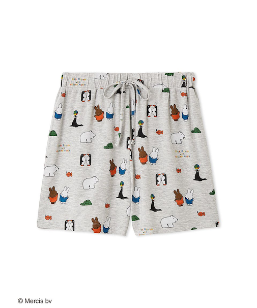 【Dick Bruna】【接触冷感】総柄ショートパンツ