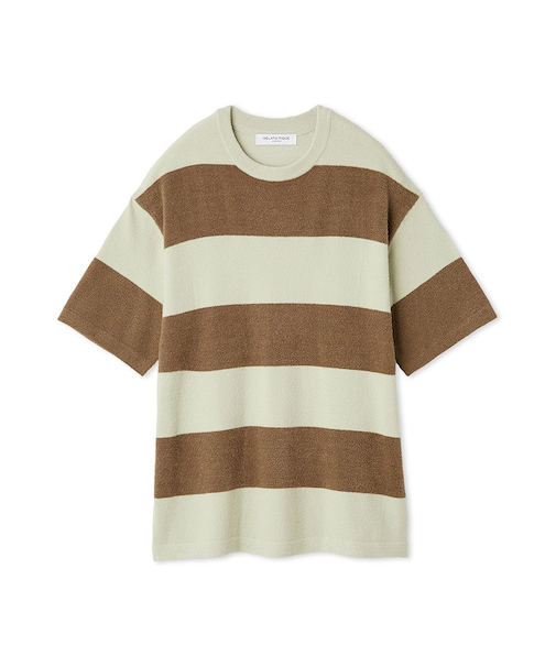 【HOMME】スムーズィーliteクール2ボーダープルオーバー