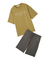 【HOMME】【接触冷感】クールレーヨンロゴTシャツ＆ハーフパンツセット