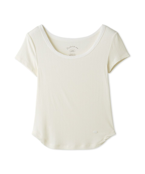 リブTシャツ